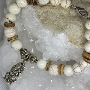 Agate stretch Sahasrara 7th Chakra genuine stone, Buddha Yogi Chakra Collection